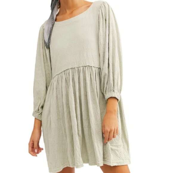 Free People Get Obsessed Babydoll Tunic Dress - Picture 1 of 3